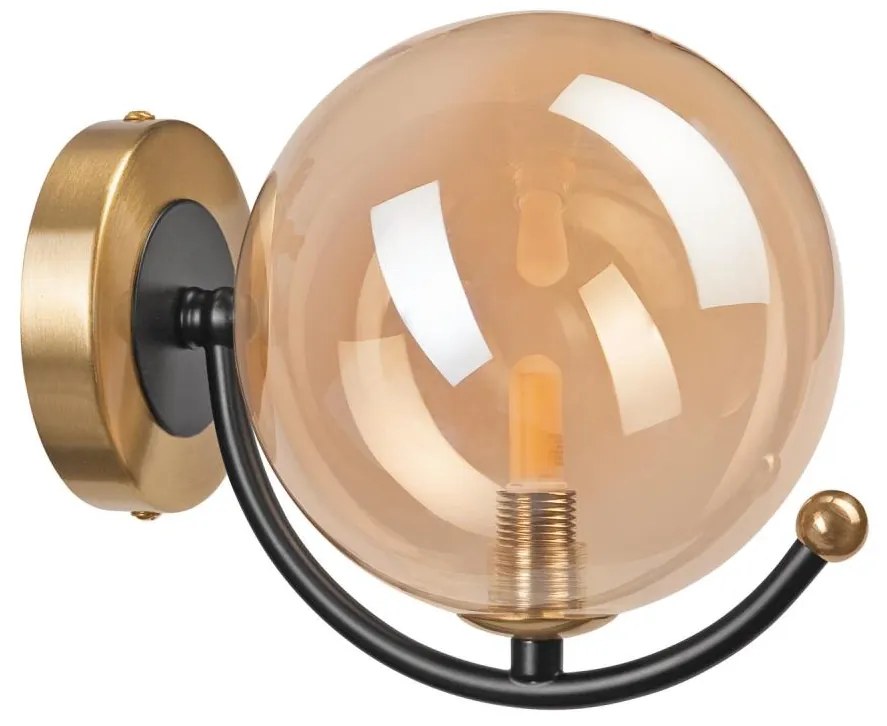 Fali lámpa GEORGIA 1xE14/5W/230V arany/füstös bézs