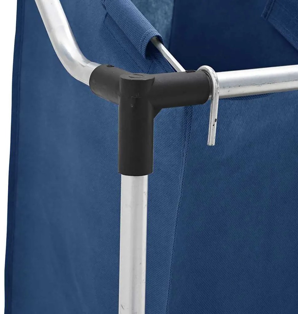 kék acél szennyesszortírozó 4 zsákkal