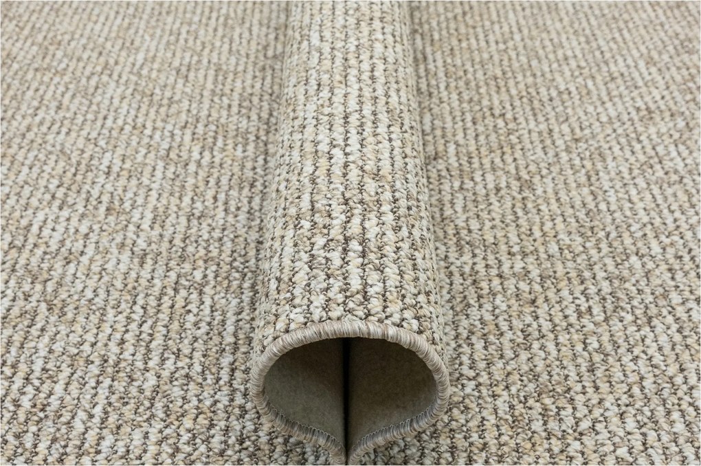 Nappali Szőnyeg Bézs Strapabíró Hurkos Krém Ohio Filc 100x150 cm