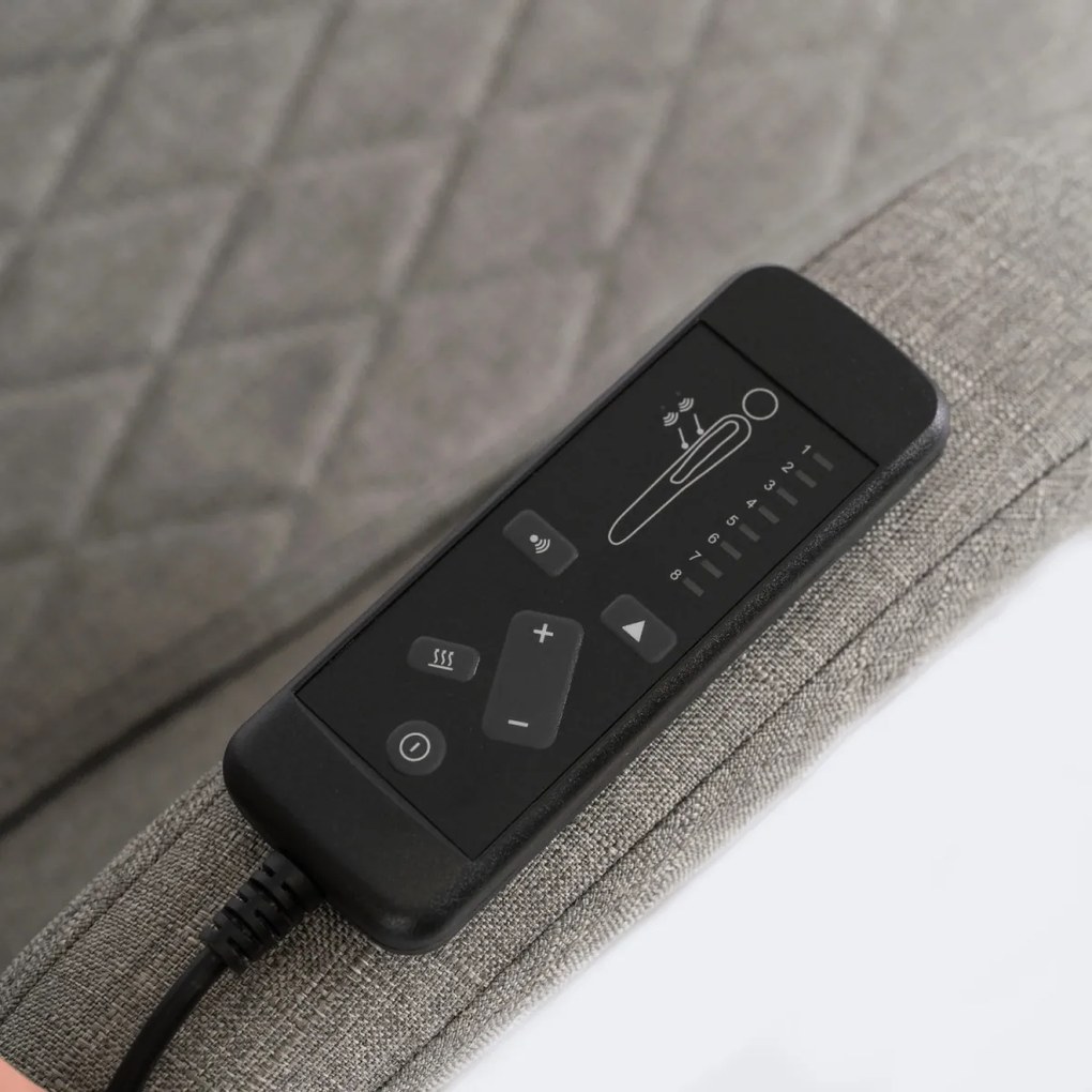 Forgószék masszírozó funkcióval, fűthető funkcióval, szürke színben, szövet kárpittal. GIORGIO