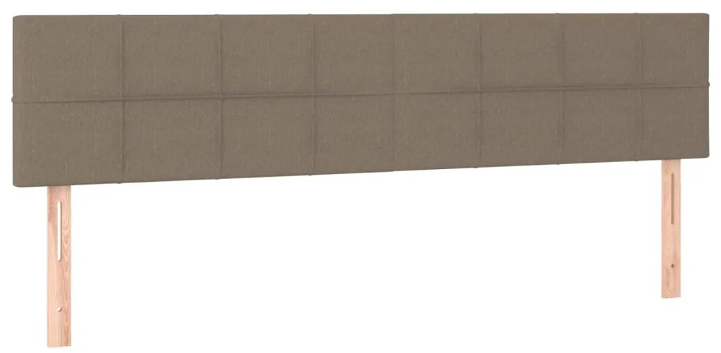 tópszínű szövet LED-es fejtámla 180x5x78/88 cm