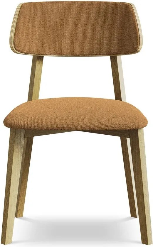 Terrakotta színű tömörfa étkezőszék Niu – Makamii