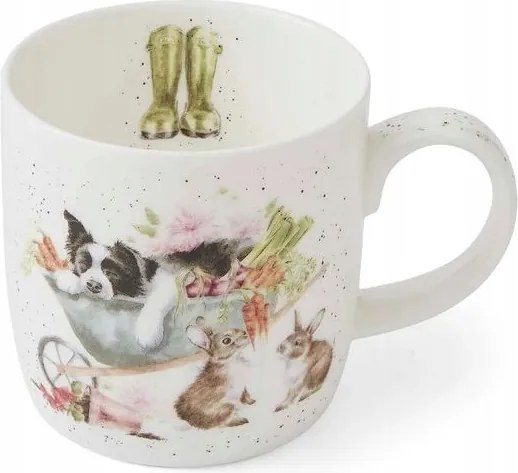 Porcelán Bögre Royal Worcester Kutya És Nyulak Macska És Egér by Hannah Dale