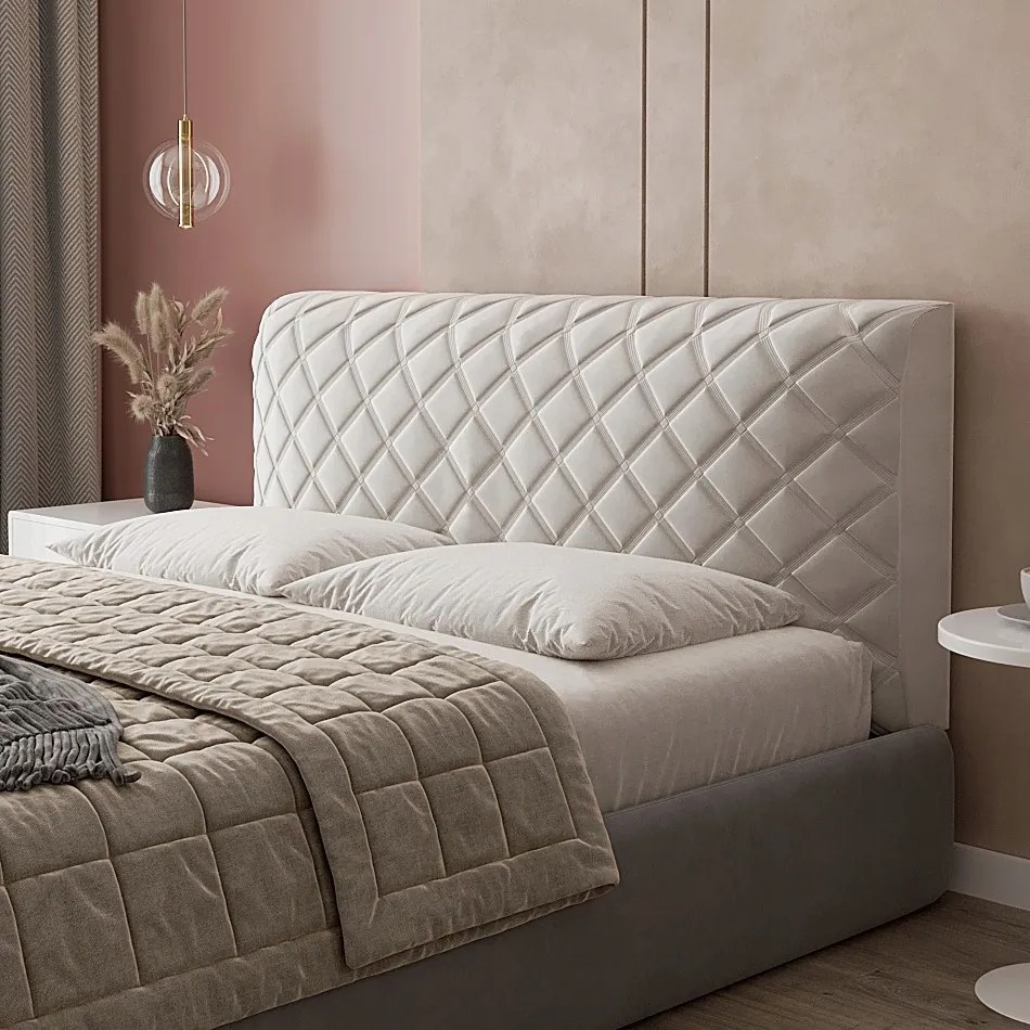 Ágytakaró fejtámla huzat ágy fejtámla huzat 195 cm Fehér