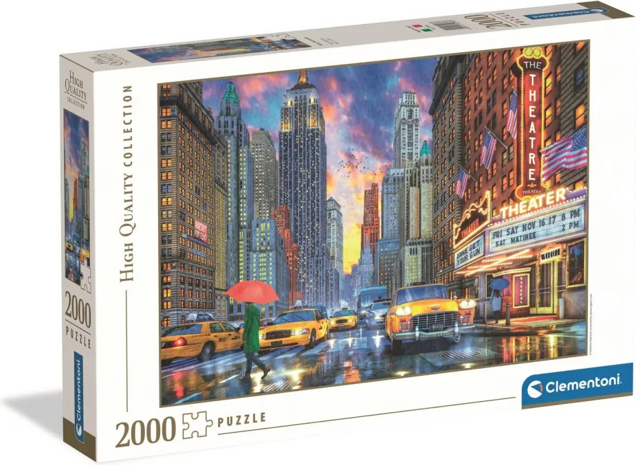 Manhattan Rainy 2000 db-os puzzle Clementoni