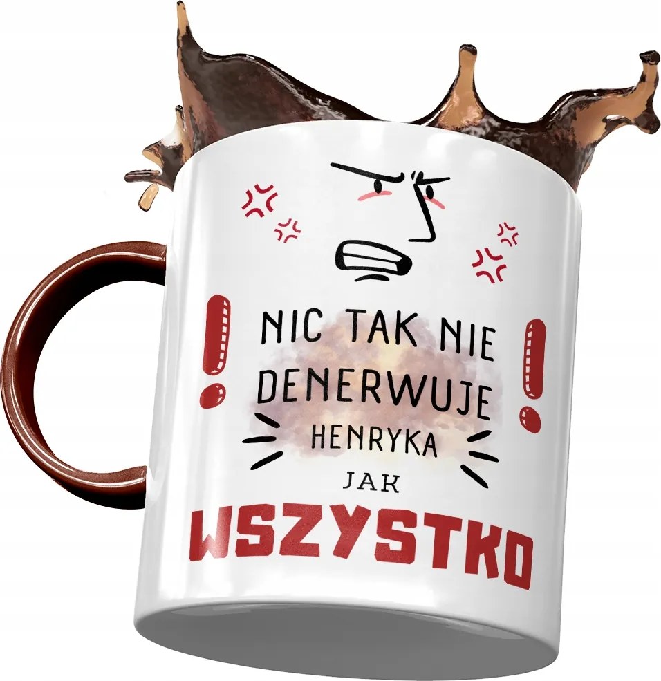 Bordó Bögre Henrik Férj Kolléga Ajándék Nyomtatott Fotóval