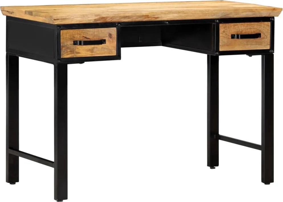 vidaXL tömör mangófa íróasztal 110 x 50 x 76 cm