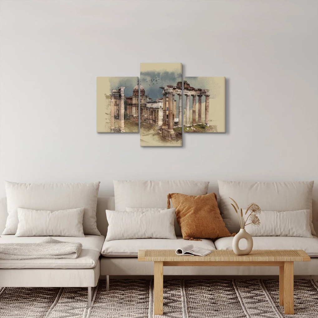 Kép - Forum Romanum, Róma, Olaszország (90x60 cm)