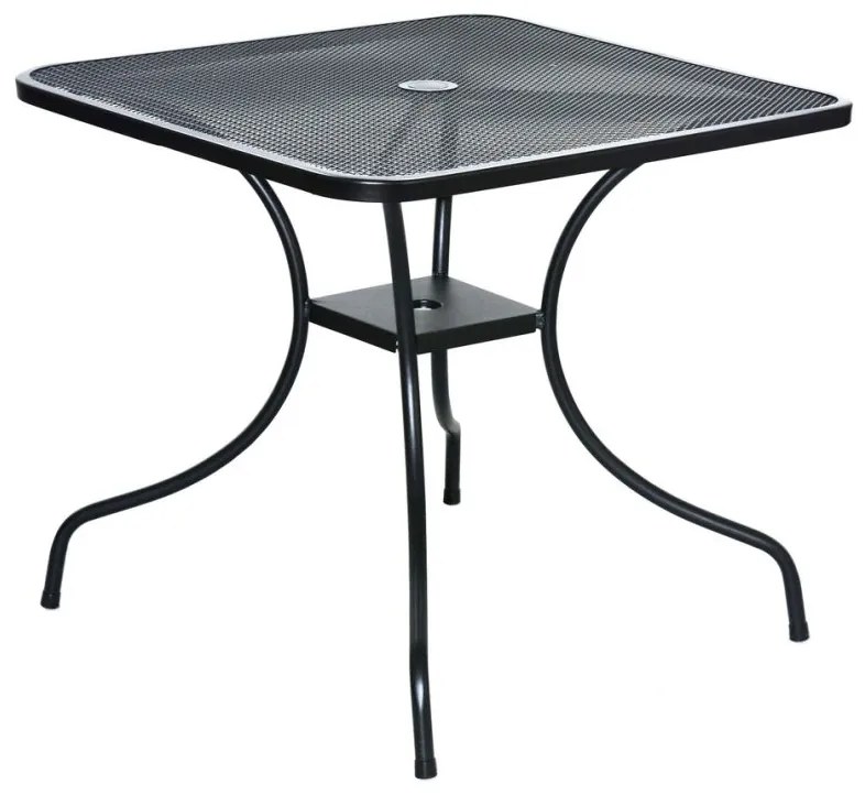 ROJAPLAST Kerti asztal fémből ZWMT-80 x 80 cm