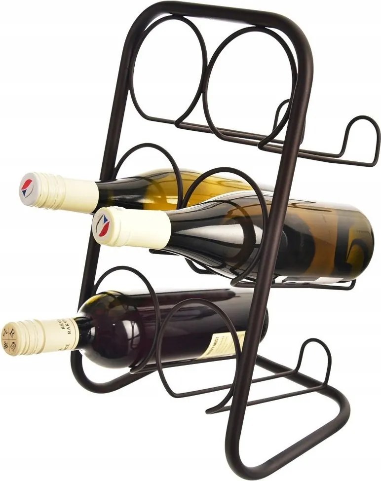 Bortartó Állvány Fém Fekete Palacktartó Állvány Bárpult Polc Modern Loft