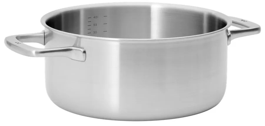 Indukciós tűzhelyhez alkalmas rozsdamentes acél lábas fedővel 4 l Lucca 3.0 – FABINI