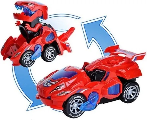 Zaparkorun DYNOCAR autóvá alakítható dinoszaurusz LED-del - Zöld