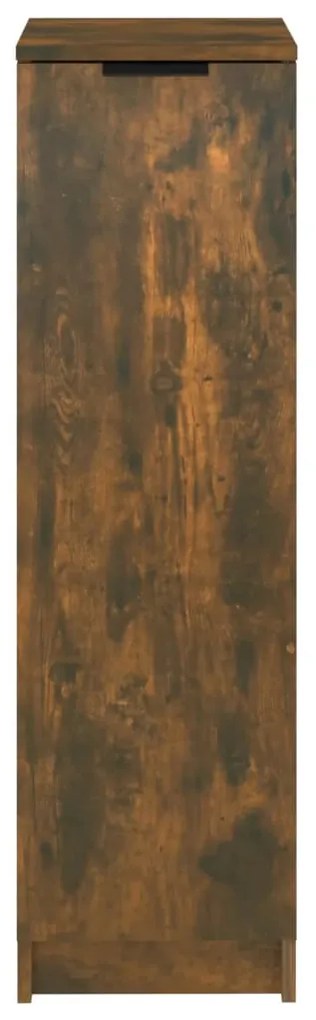 füstös tölgyszínű szerelt fa cipősszekrény 30 x 35 x 100 cm
