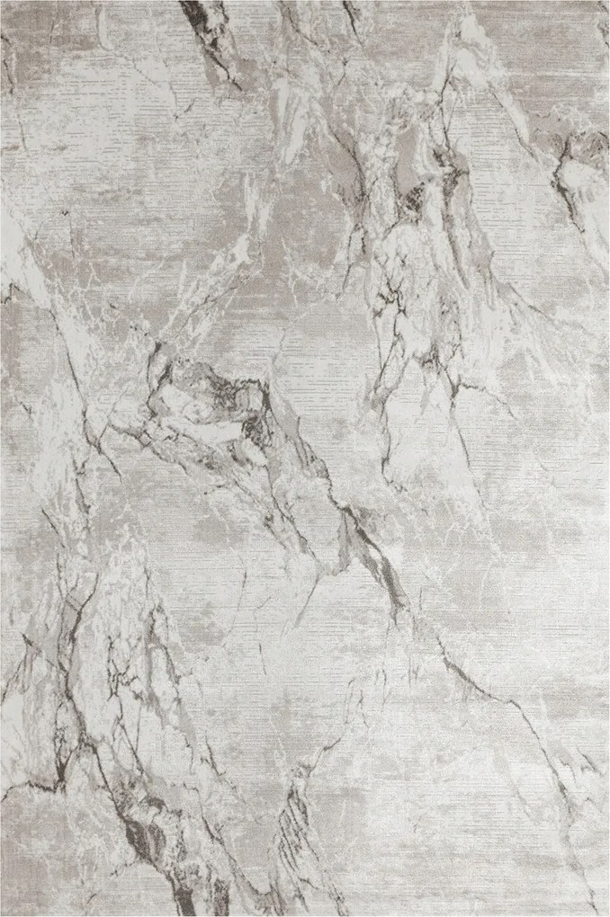 Szürke-bézs Márvány Szőnyeg Föld Színek Puha Nappali Nantes 100x200 cm