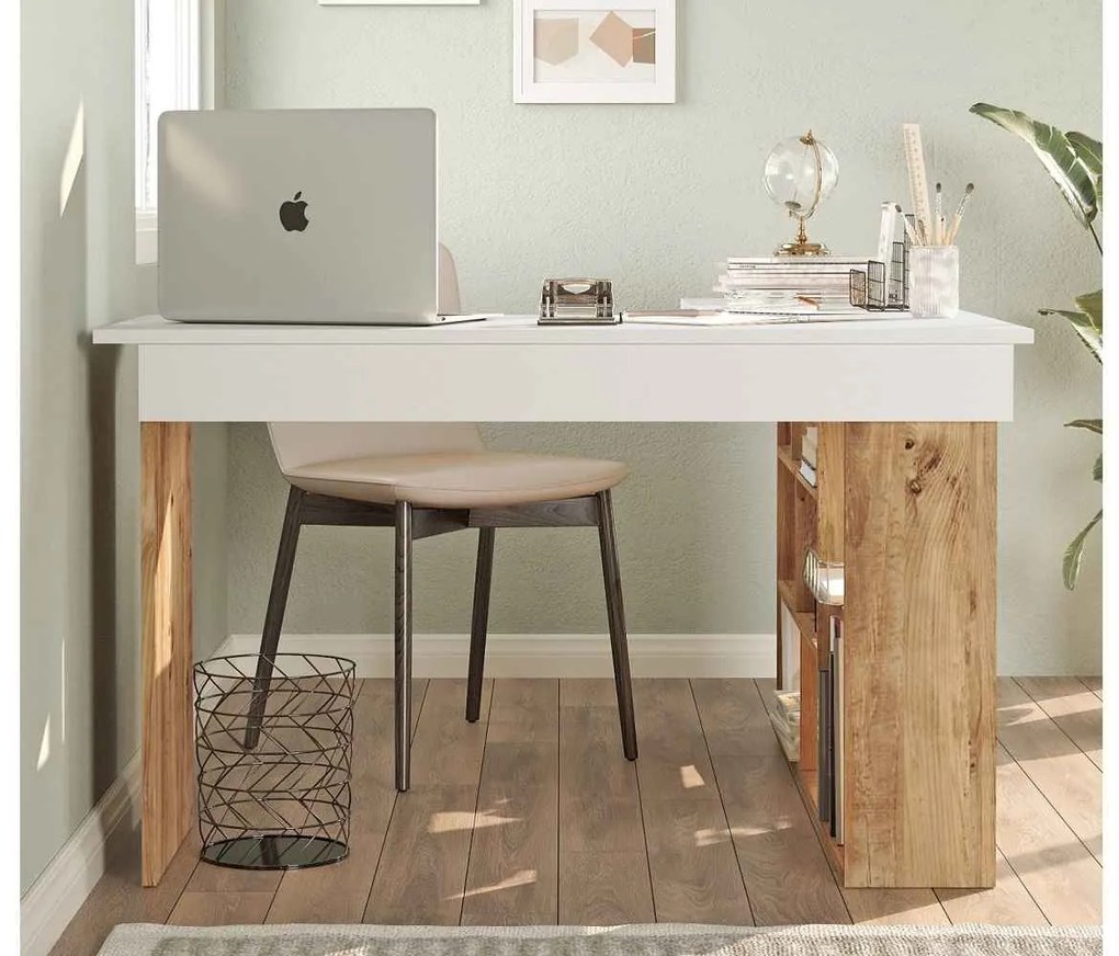 Design sarok íróasztal Daisy fenyő