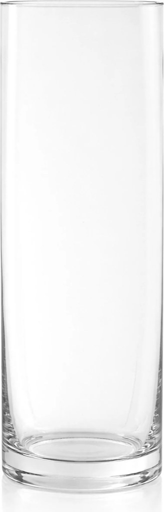 Üvegcső Keskeny magas menzúra henger Csiszolt váza 30x10 cm