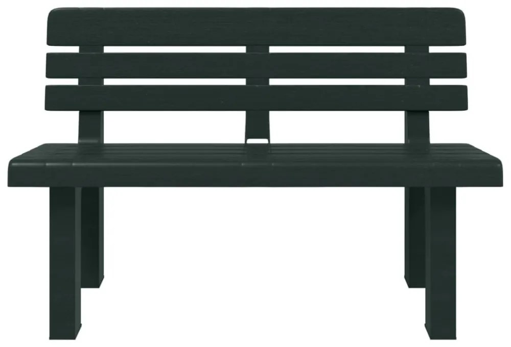zöld polipropilén kerti pad 110 x 52 x 71 cm