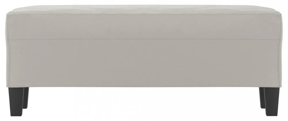 világosszürke mikroszálas szövet pad 100 x 35 x 41 cm