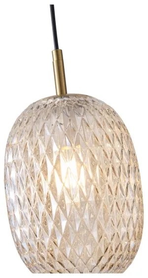 Csillár zsinóron 1xE14/25W/230V átlátszó átm. 15 cm