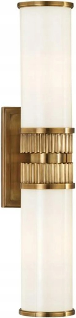 Hudson Valley fali lámpa Harper sárgaréz/üveg antik sárgaréz/opál E27 2x100