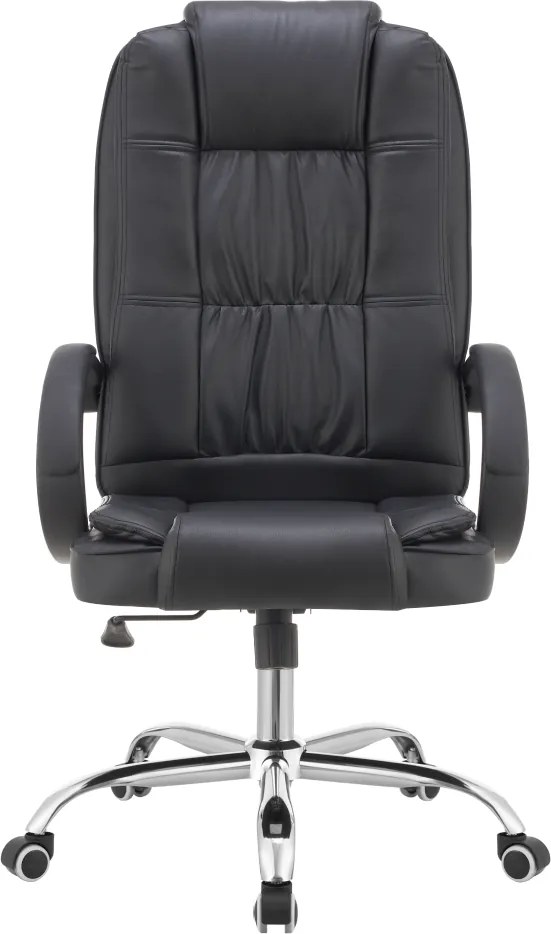 Irodai szék, fekete ekobőr, MADOX NEW