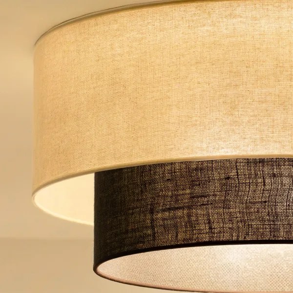 Brilagi - BOHO STYLE LED mennyezeti lámpa 3xE27/15W/230V, átmérő 60 cm, krémszínű/barna