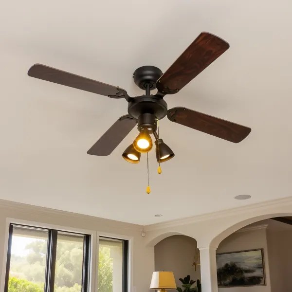 ZEVENTI - Mennyezeti ventilátor ZURRIOLA 3xGU10/50W/230V