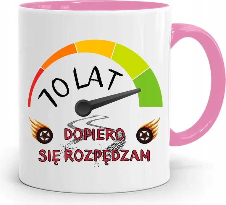 Rózsaszín Bögre Tökéletes Születésnapi Ajándék 70 70-as évek fotónyomtatással