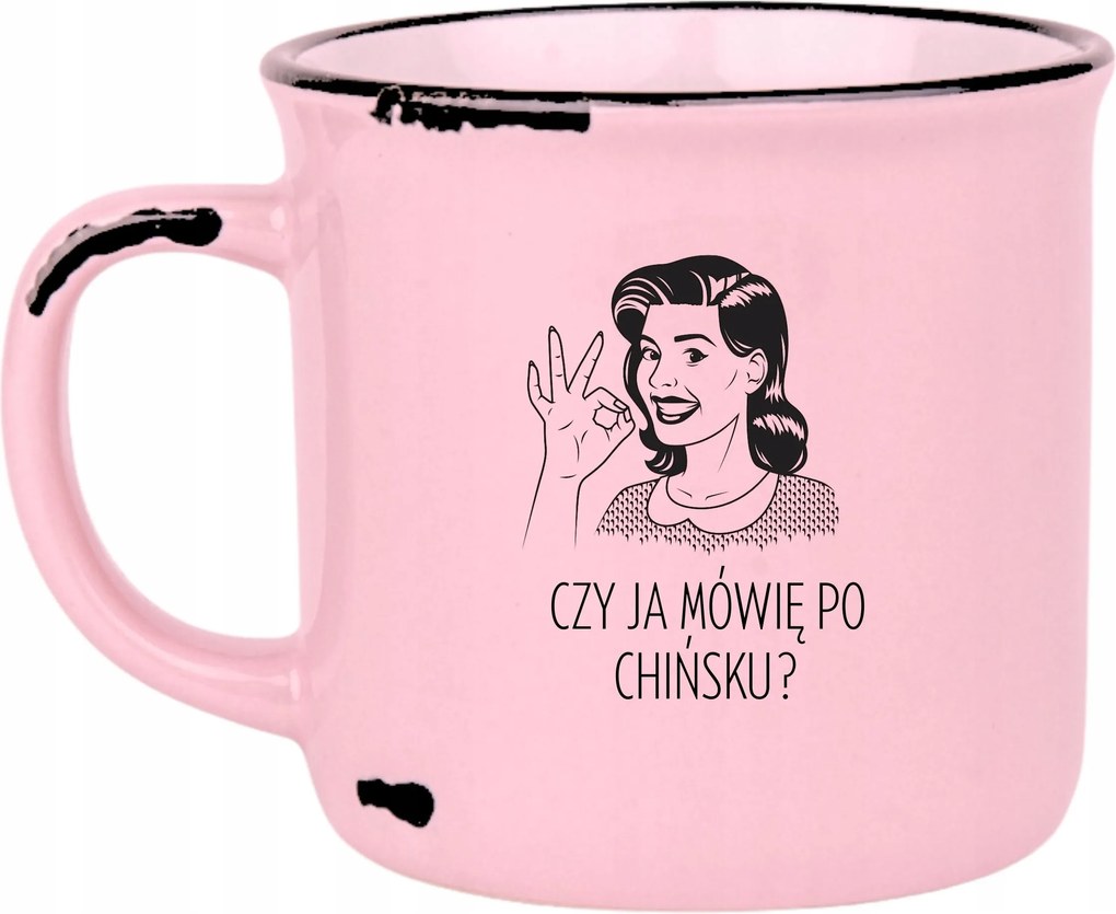 Rózsaszín Retro Bögre Vicces Ajándék Anyák Napjára, Vagy Én Beszélek Kínaiul?