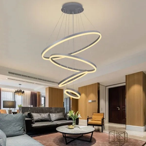 LED állítható fényerejű csillár kábellel LED/165W/230V 3000-6500K + DO