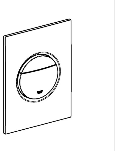 GROHE 37601P00 - NOVA COSMOPOLITAN S öblítő nyomólap 130 × 172 mm króm