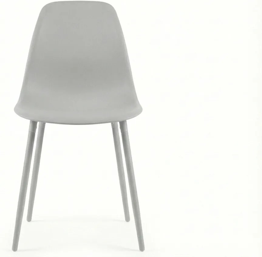 Étkezőszék OSAKA műanyag, világosszürke