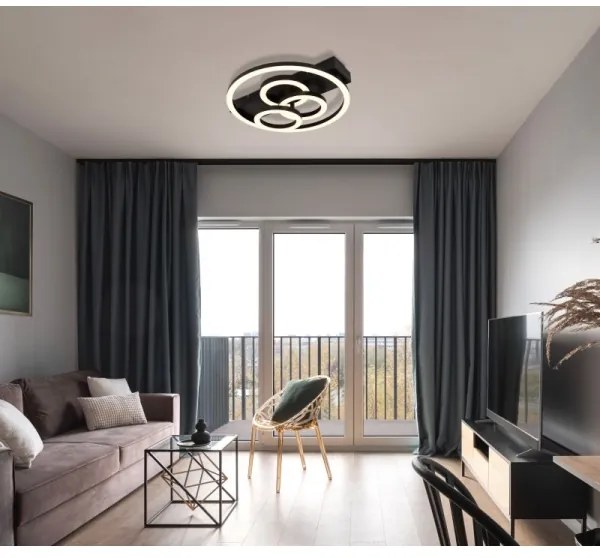 Globo 48040-40 - LED dimmelhető mennyezeti lámpatest DARRYL I 40W/230V méret 35x33 cm + távirányító