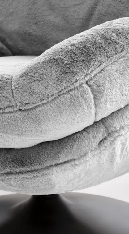 Shell forgófotel szürke