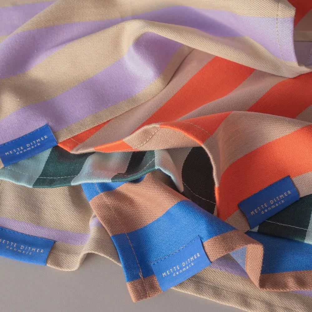 Pamut konyharuha szett 2 db-os 50x70 cm Stripes – Mette Ditmer Denmark