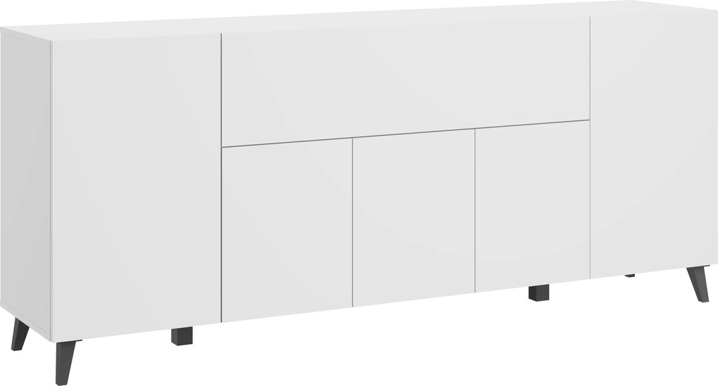 Phuket komód 180 cm fehér, csendes ház, modern nappaliba