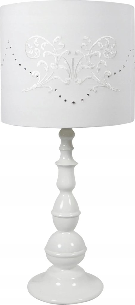 Asztali lámpa Candellux Lans fehér 60 W