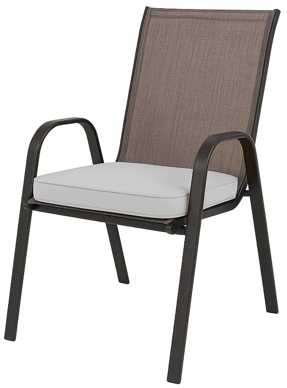 Kültéri székpárna VIREON 44x45 cm, világosszürke