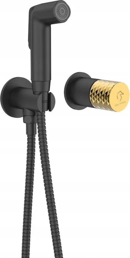 Falsík Alatti Bidé Csaptelep Ove Black Gold Sea Horse