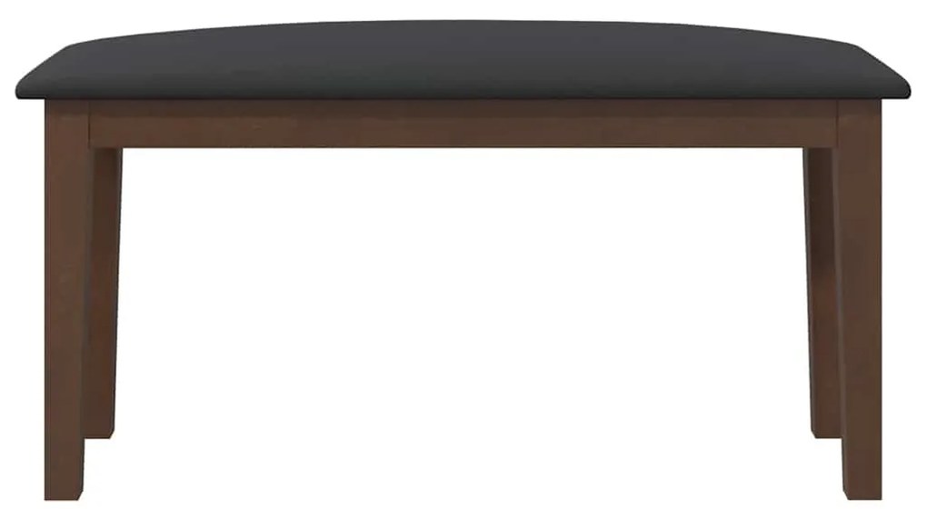 barna tömörfa gumiból pad 90 cm
