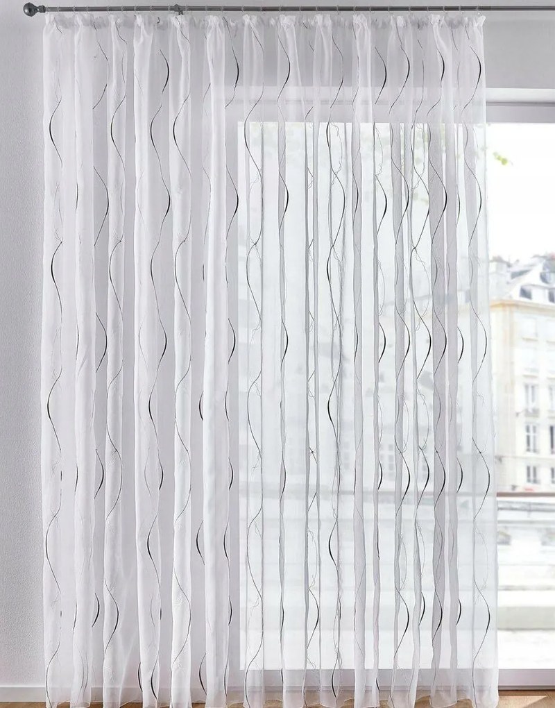 95/300 Hímzett Függöny 1 Db