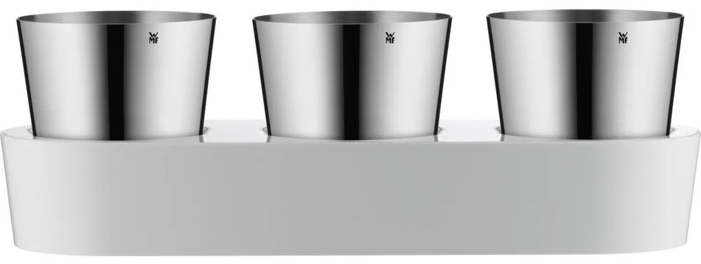 WMF - Önöntöző fűszernövény cserép 3db GOURMET fehér/rozsdamentes