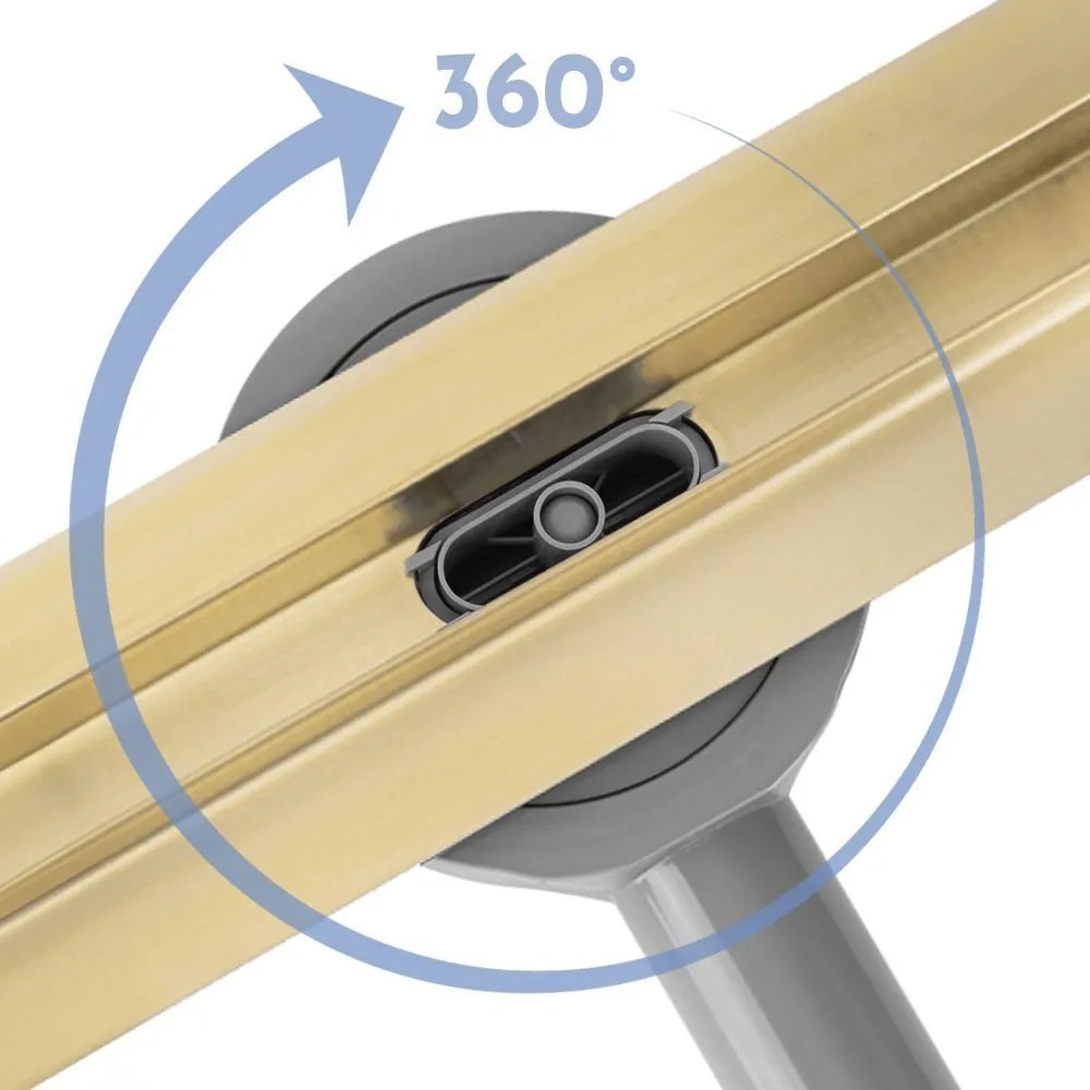 Rea Neox Slim Pro, vízelvezető csatorna 60 cm, arany matt, REA-G2713