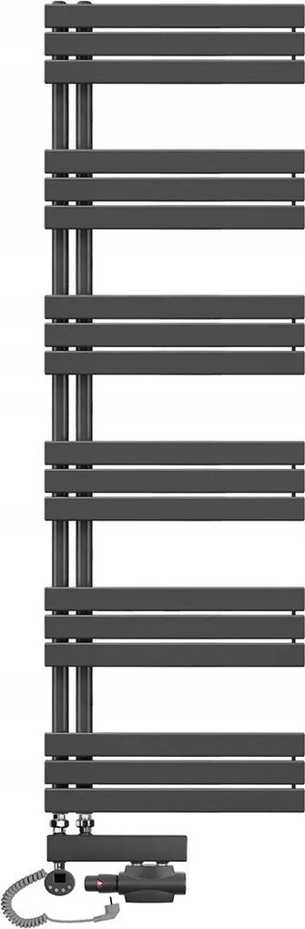 Sophia 1840x600 antracit létra fürdőszobai víz-elektromos radiátor