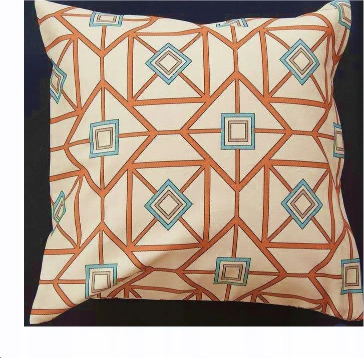 Mg Geo Narancssárga Len cipzáras párnahuzat