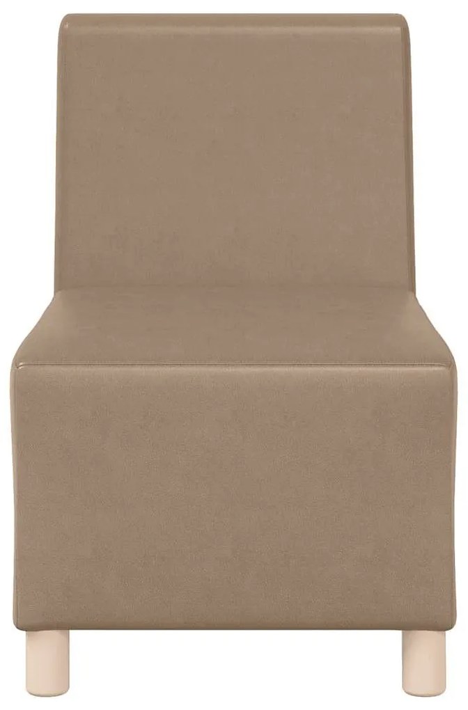 kávészínű műbőr kanapéfotel 55 cm