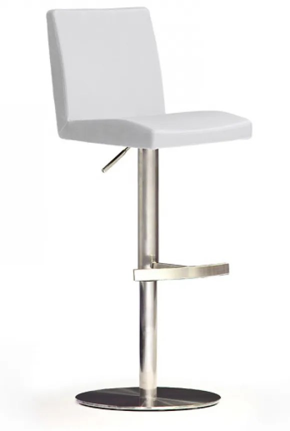 LOPES 1 INOX PVC Fehér Bárszék