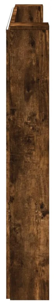 Fejtámla polcokkal Füstölt tölgy 180 x 16,5 x 103,5 cm Faanyag