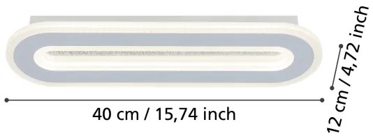 Eglo 901235 - LED fali lámpa MACCHIONI LED/12W/230V 4000K fehér