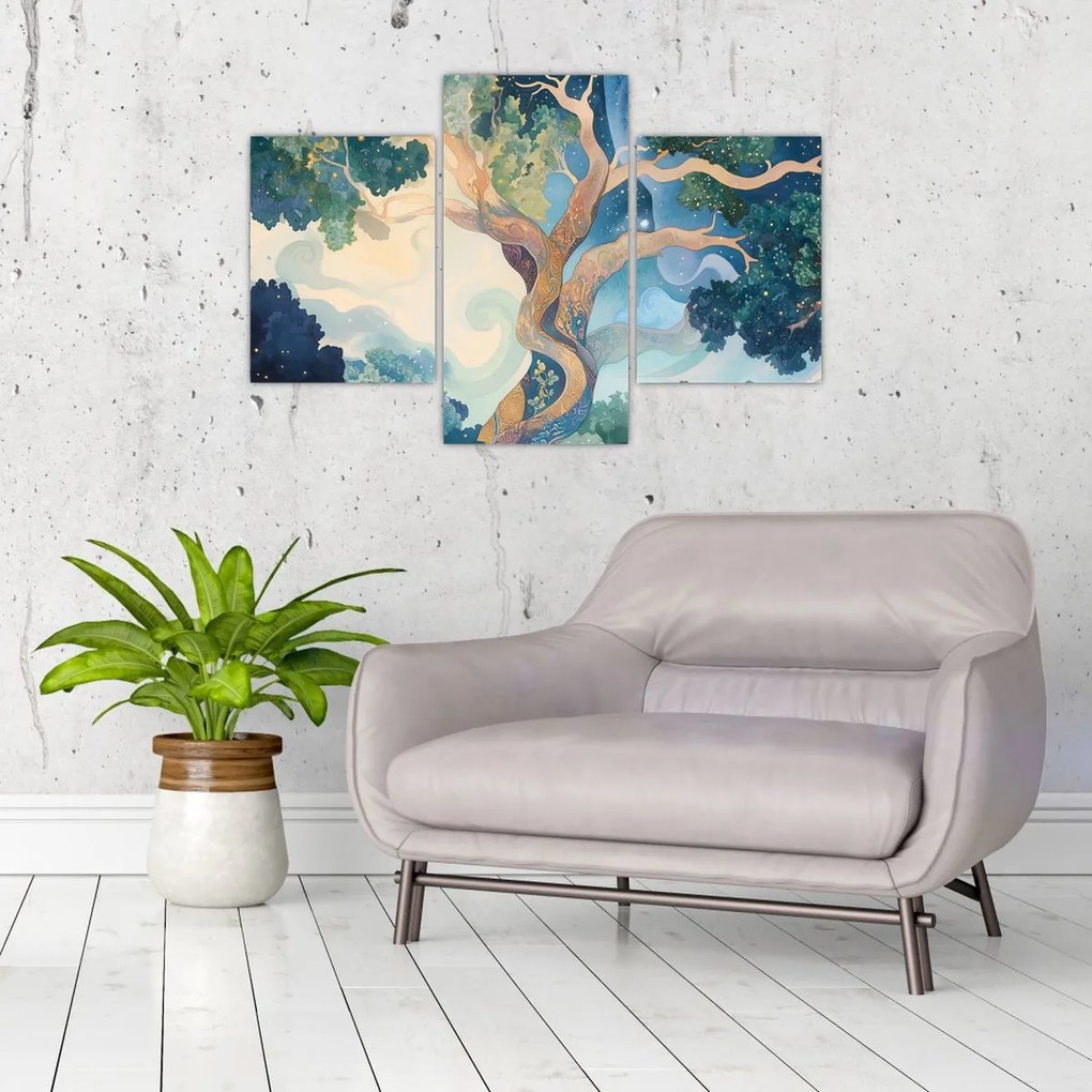 Kép – Kozmikus fa (90x60 cm)